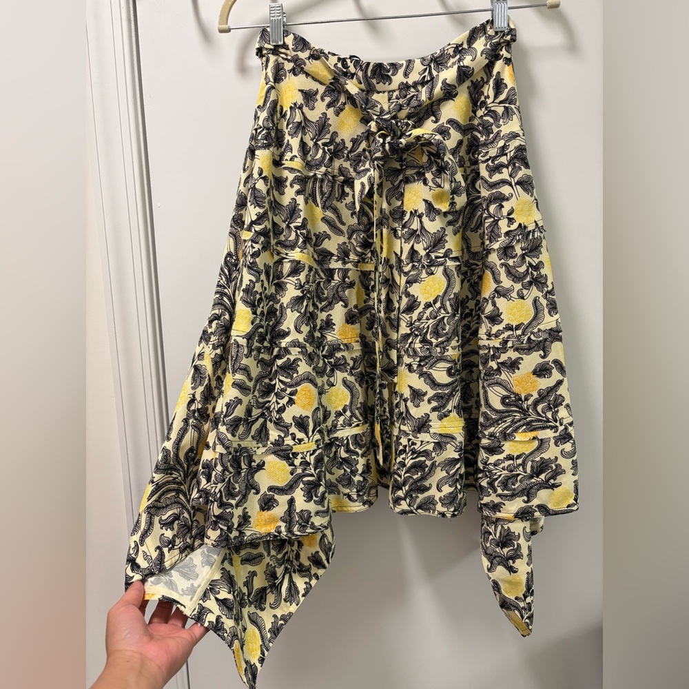 Proenza Schouler Asymmetic Hem Floral Midi Skirt Size 2 NWT - Picture 9 of 14